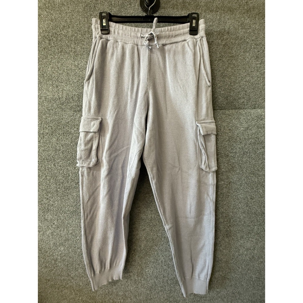 Zara Womens Cargo Elastic Waist Drawstring Pants Size Medium Jogger Active J102